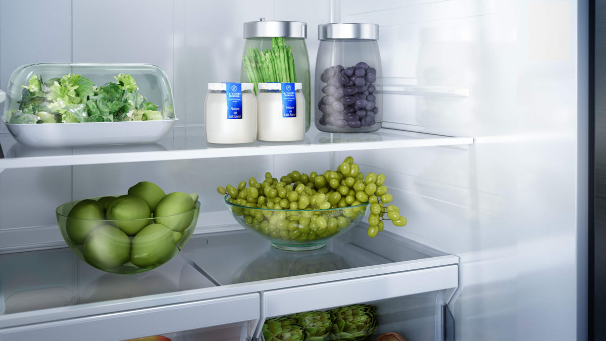 Midea - 33 in. Wide Counter-Depth PLUS 23 Cu. Ft. French Door Refrigerator + Water2Ways - Stainless Steel