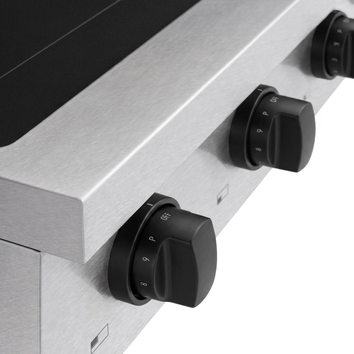 ZLINE - Autograph 30 in. Paramount Built-in Induction Rangetop with 4 Element Cooktop in Satin Steel & Matte Black Accents - Satin Stainless Steel