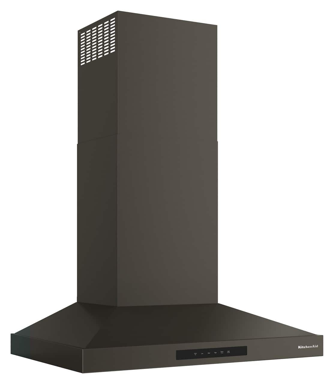 KitchenAid - 30 inches - Recirculating & Convertible - Wall Range Hood - Black Ore