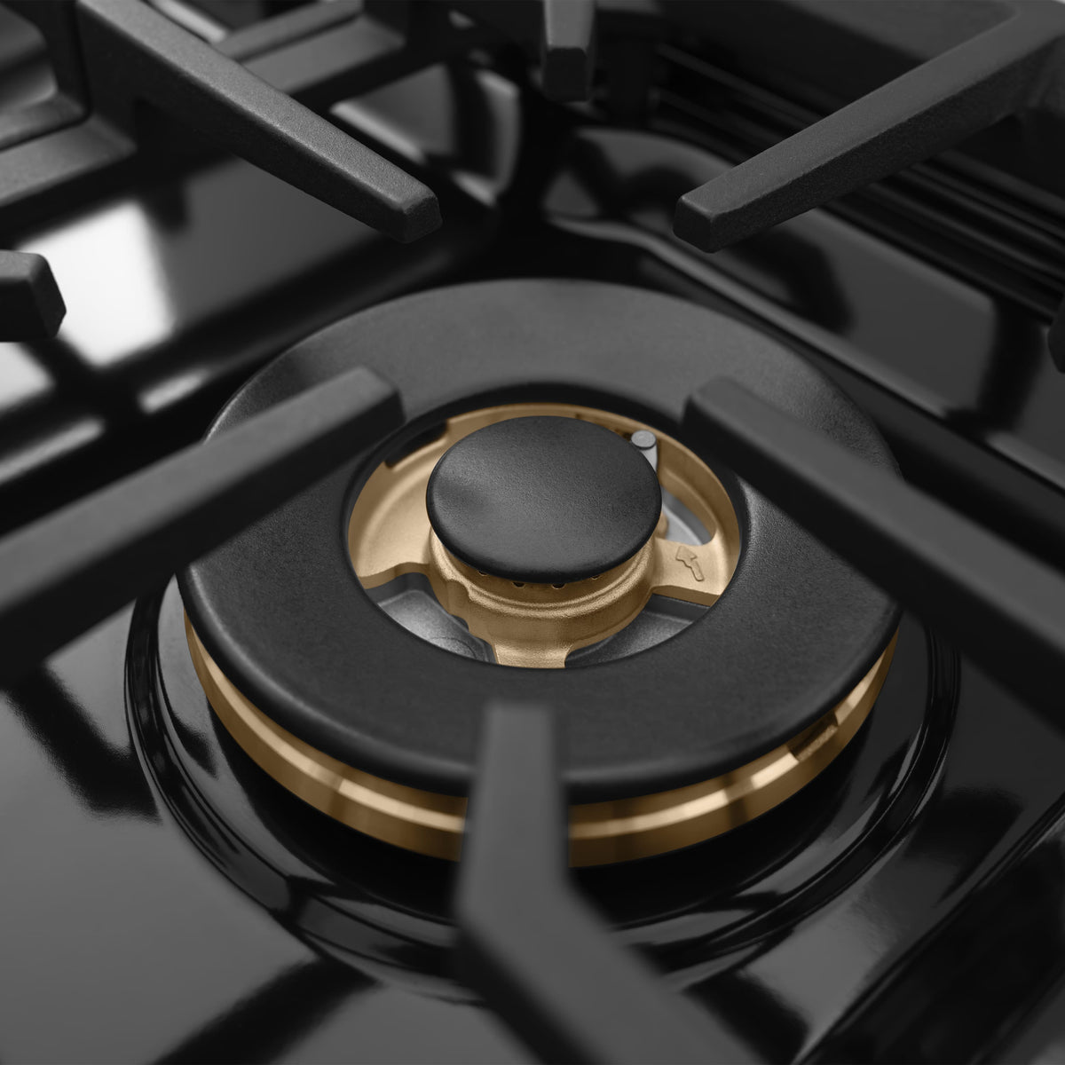 ZLINE - Autograph 30 in. 4.2 cu. ft. Marino Freestanding DuoPro Gas Range with Convection Oven & Polished Gold Accents - Stainless Steel