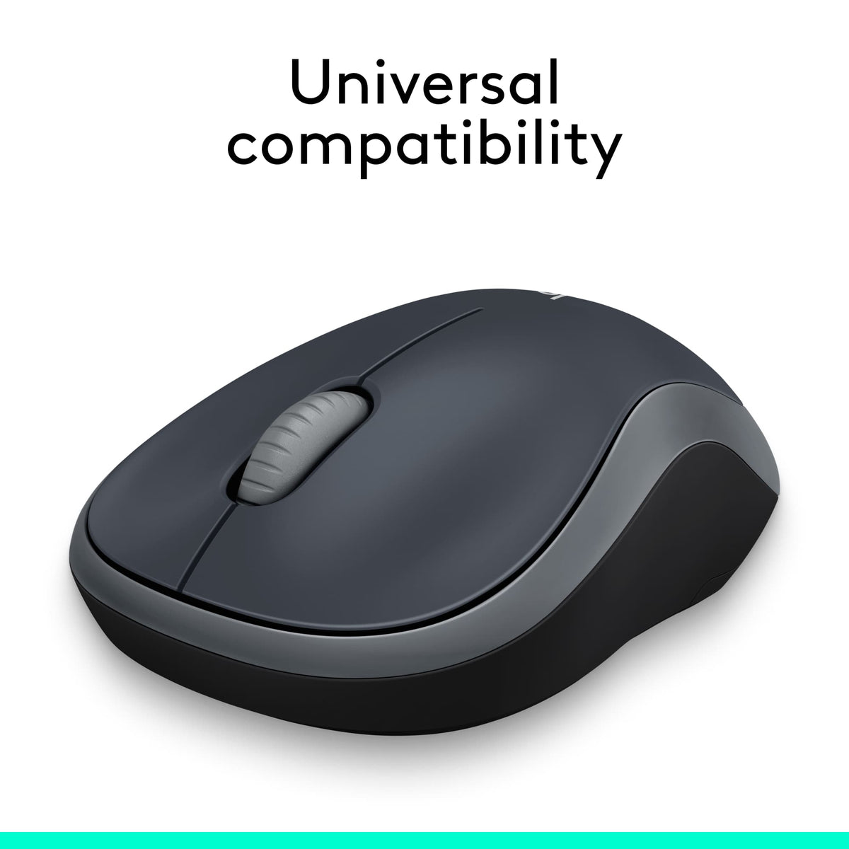 Logitech - M185 Wireless Optical Ambidextrous Mouse - Wireless - Swift Gray
