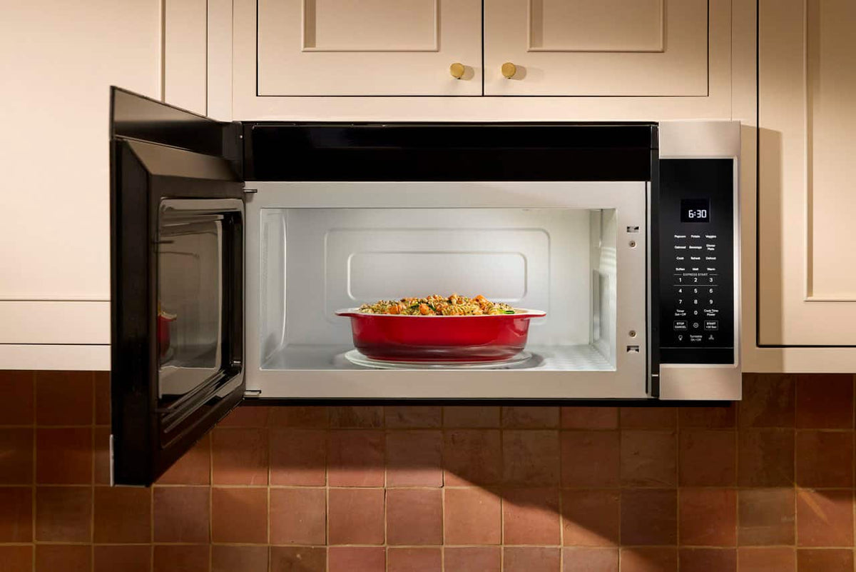 KitchenAid - 1.9 Cu. Ft. Microwave Hood Combination with Auto Functions - Stainless Steel