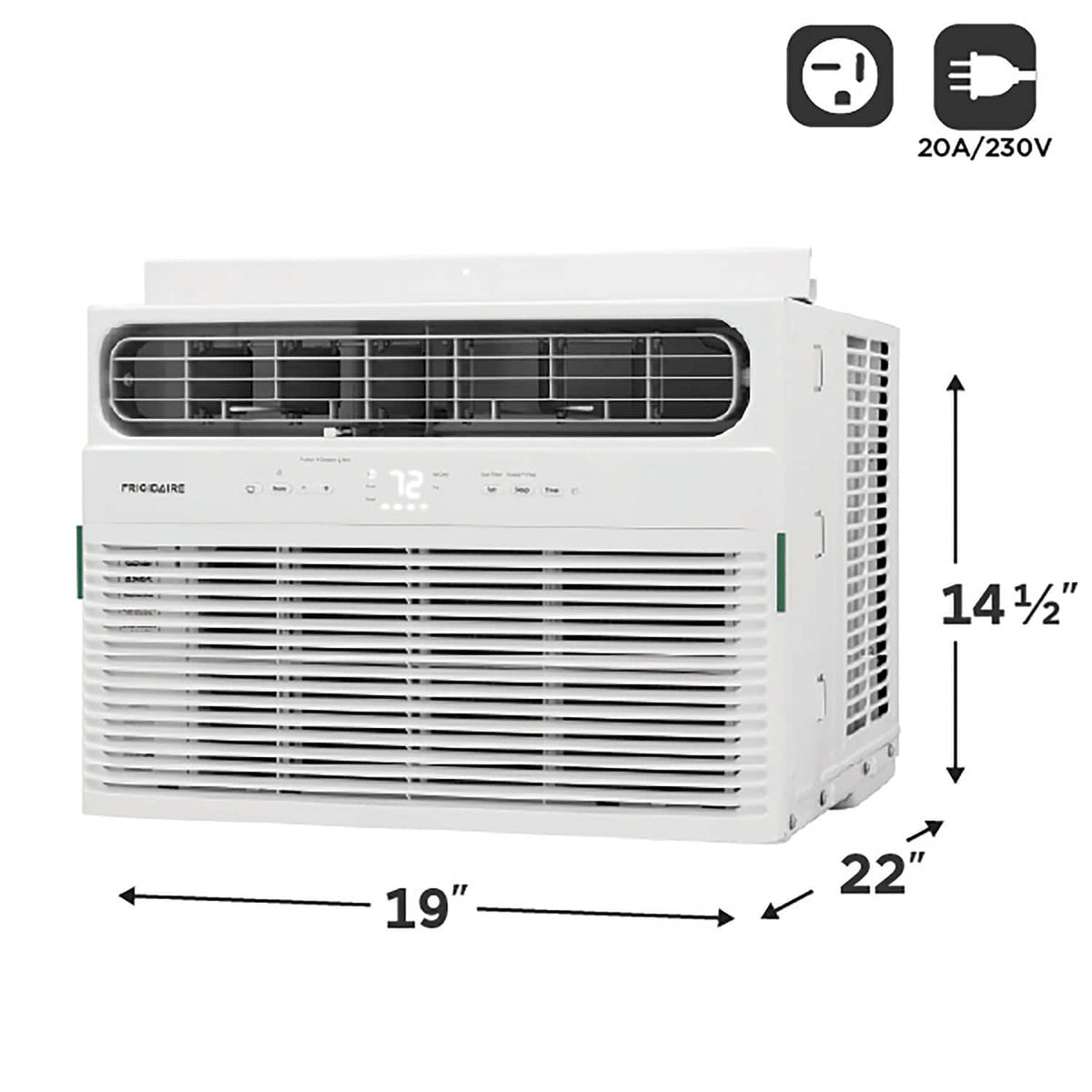 Frigidaire - 12,000 BTU 550 Sq. Ft. Window Air Conditioner with 11,000 BTU Supplemental Heat Function - White