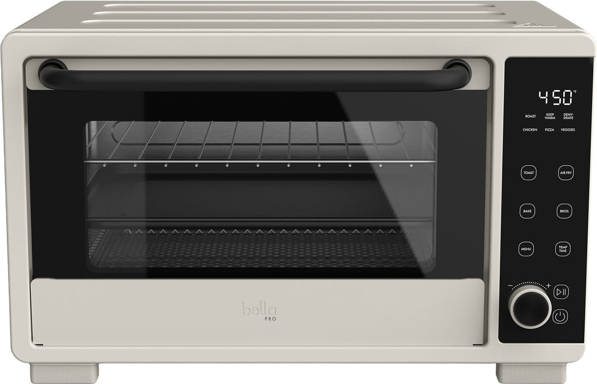 bella PRO - 6-Slice Air Fryer Toaster Oven (0.88 Cu. Ft.) - Oatmilk