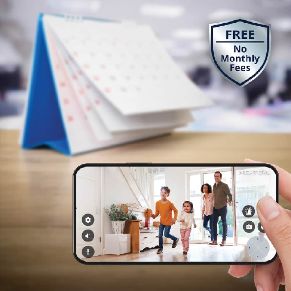 Night Owl - 8 Channel 6K (12MP) NVR with 6 (4K) Cameras and 2TB Storage, Expandable up to 4 Additional Wi-Fi Cameras - White