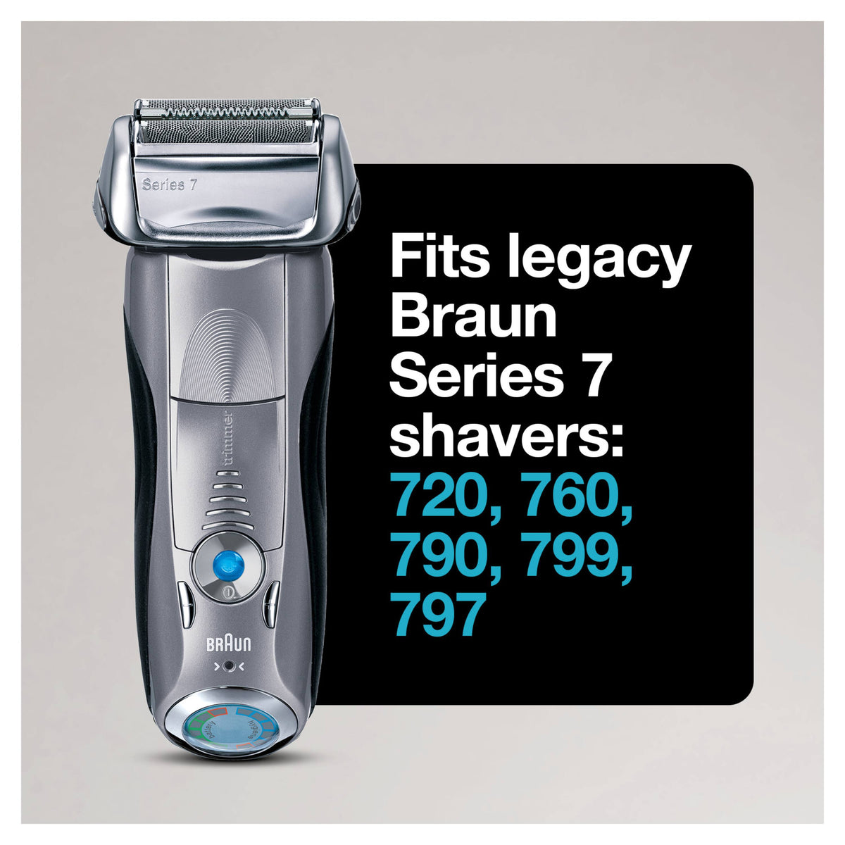 Braun - Replacement Head for Series 7 Shavers - Silver