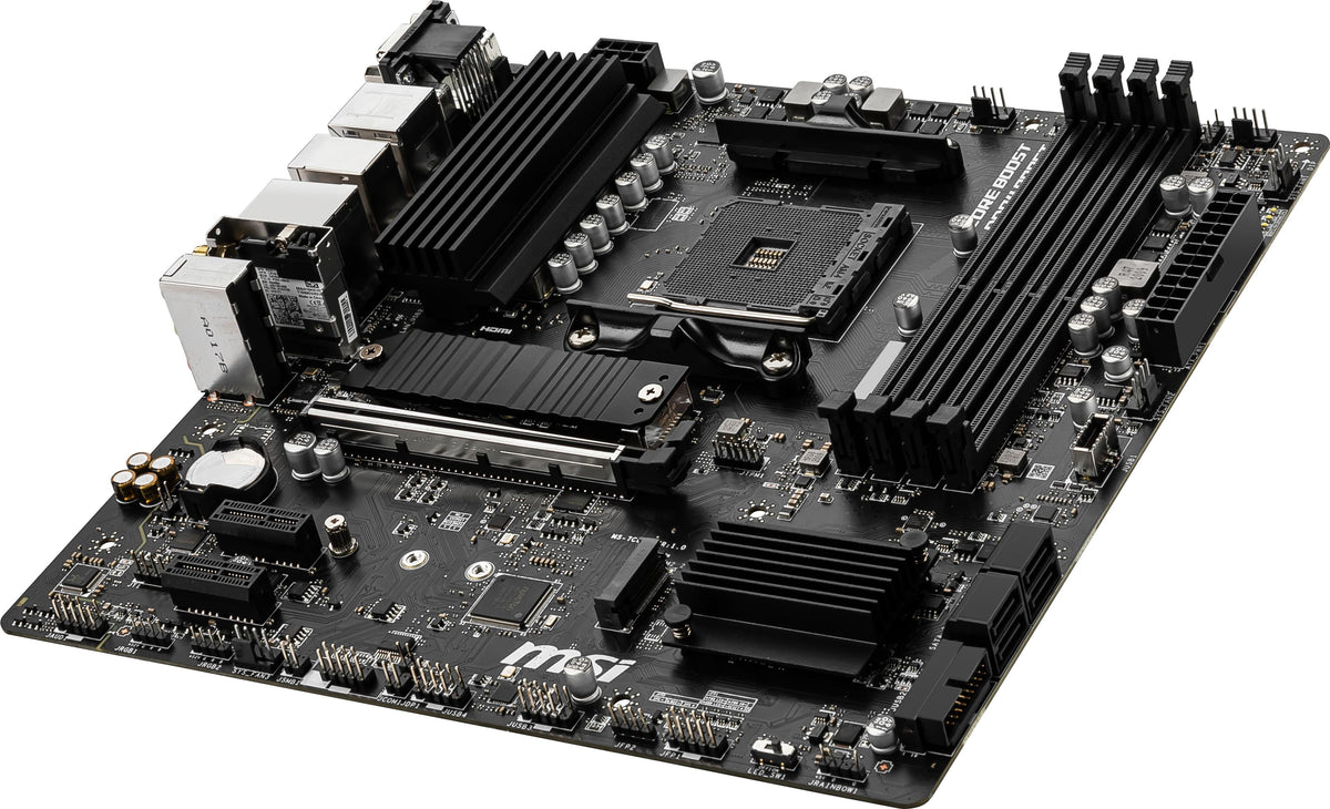 MSI - B550M PRO-VDH WIFI (Socket AM4) AMD B550 MATX DDR4 Wi-Fi 6 Motherboard - Black