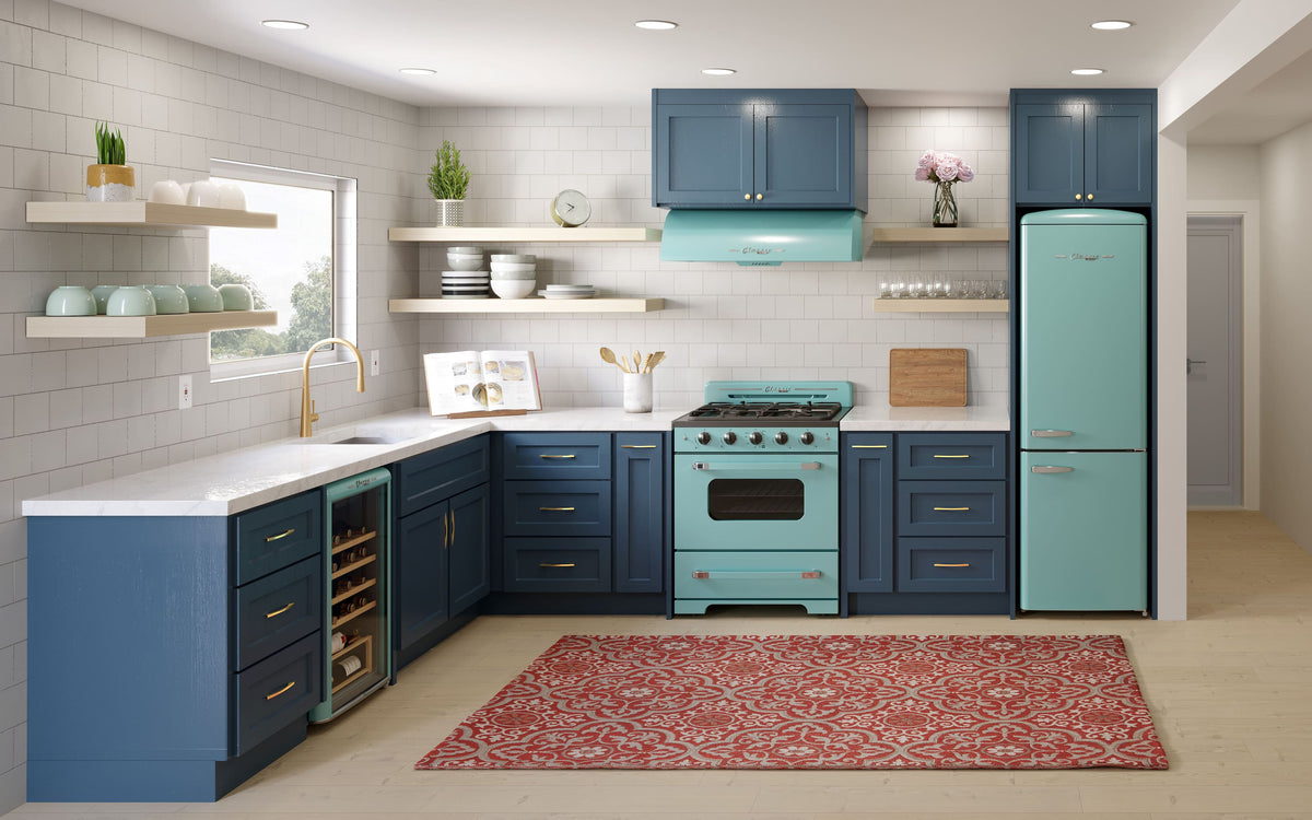Unique Appliances - 30 inches - Externally Vented - Under cabinet Range Hood - Ocean Mist Turquoise