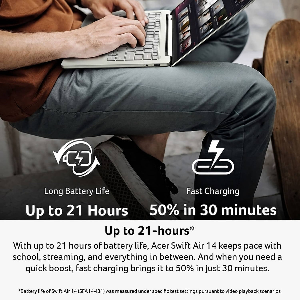 Acer - Swift Air 14 - 14" 2k LCD Laptop - Intel Core 5 Series 3 2026 - 8GB Memory – 512GB Storage - Sage