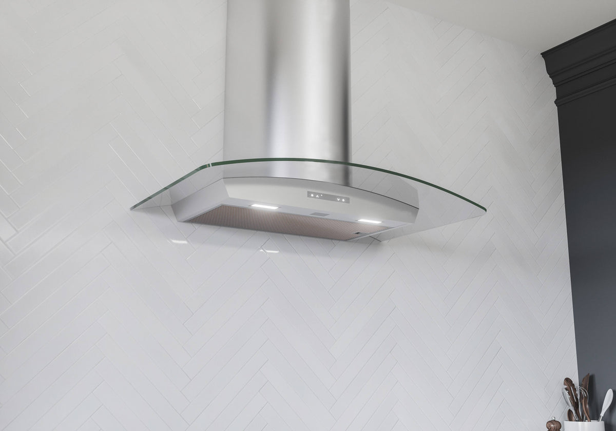 Zephyr - 36 inches - Convertible - Wall Range Hood - Stainless Steel