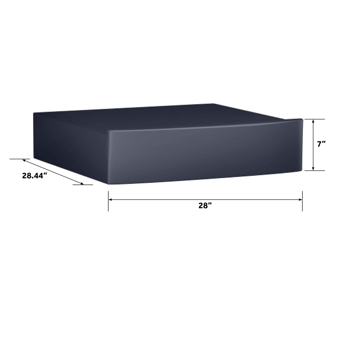 GE - 7" RightHeight Riser - Laundry Pedestal for Select Washers and Dryers - Sapphire Blue