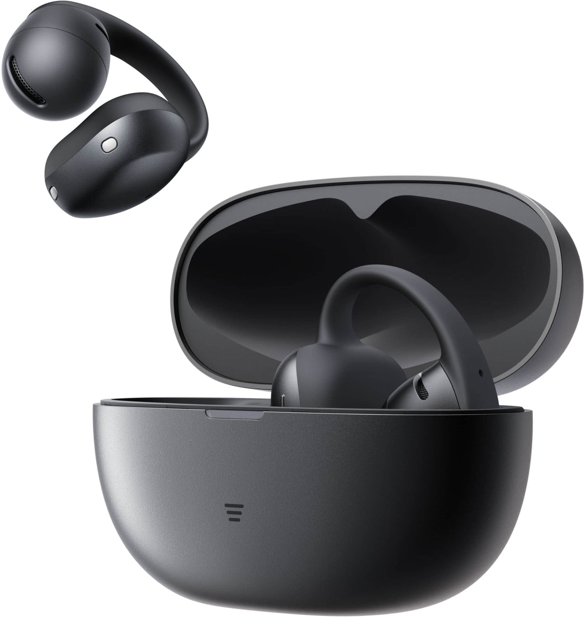 Shokz - OpenDots Air Open-Ear Clip-On True Wireless Bluetooth Earbuds - Black