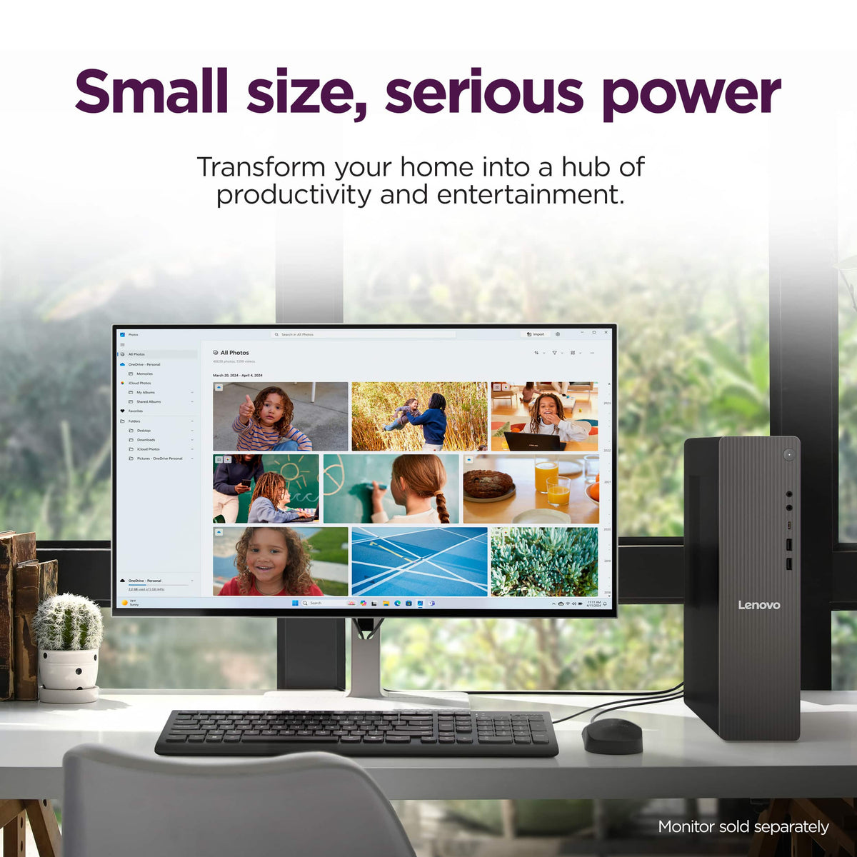 Lenovo - IdeaCentre Tower 8 Desktop - AMD Ryzen 7 250 - 16GB Memory - 1TB SSD - Luna Grey