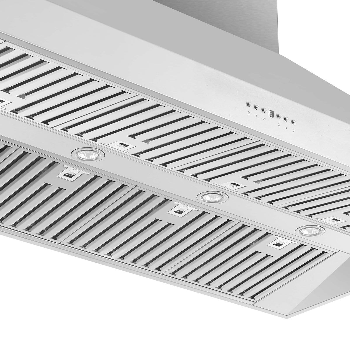 Forno Appliances - 60 inches - Externally Vented - Island Range Hood - Stainless Steel