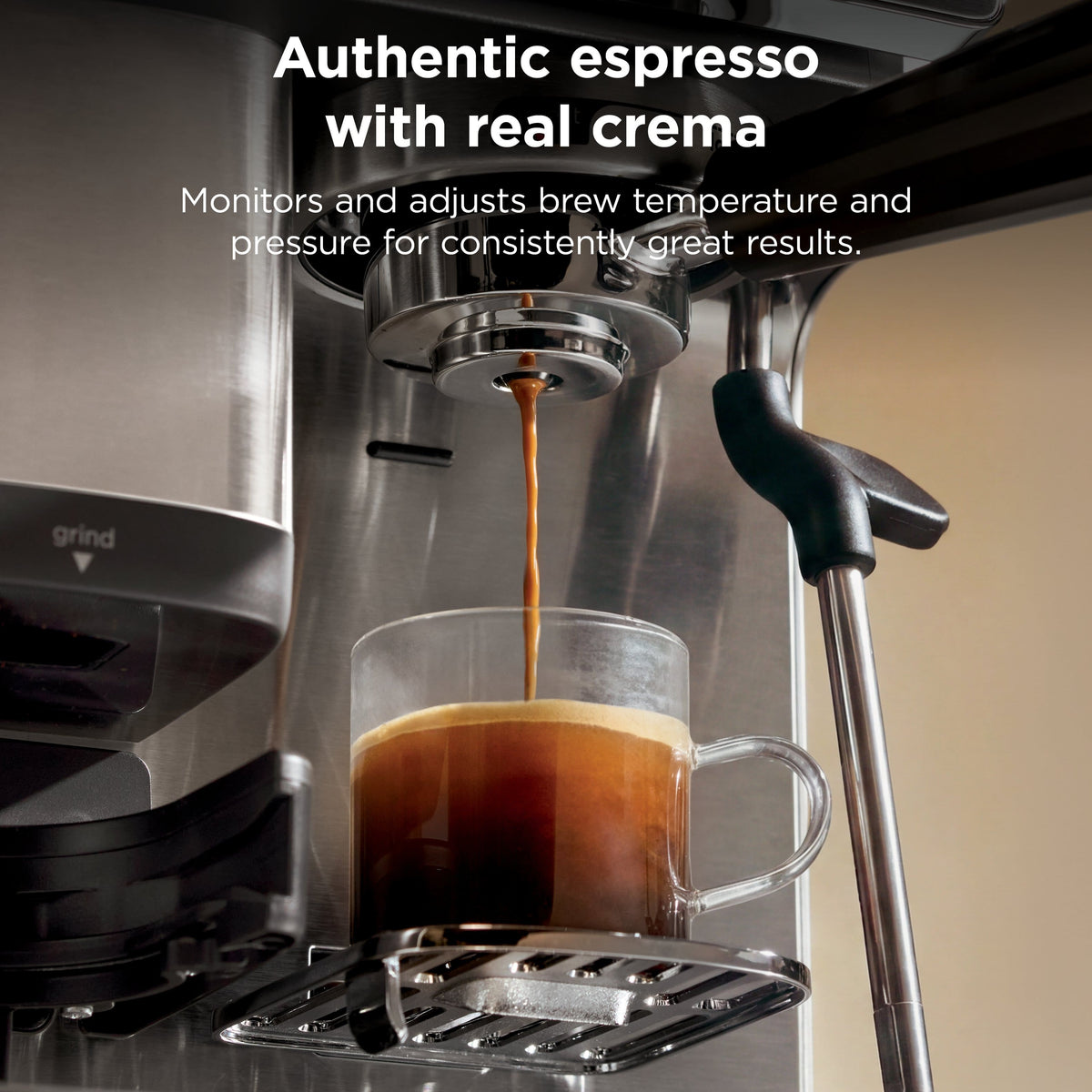 Ninja - Luxe Café Mini Espresso Machine & Drip Coffee Maker with Built-in Grinder & Manual Steam Wand - Black
