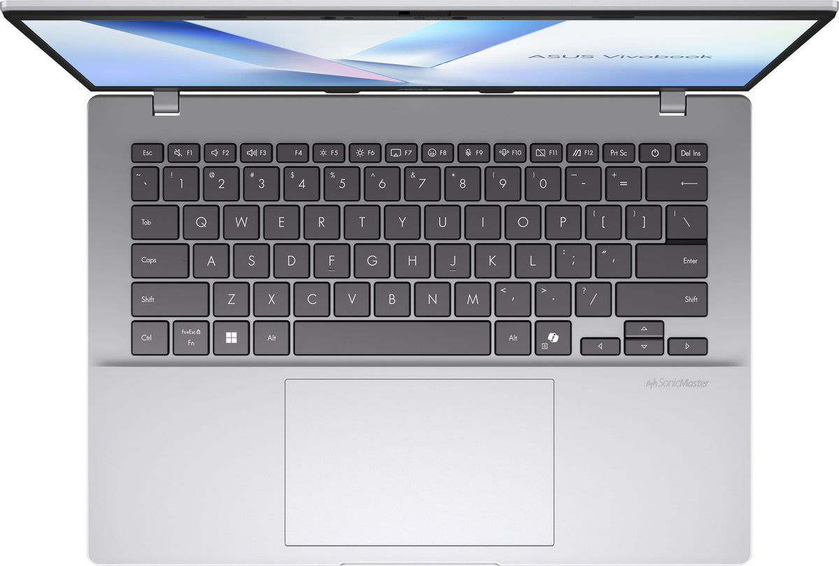 ASUS - Vivobook 14 14" 2K Laptop - Snapdragon X (2026) - 8GB Memory - 256GB Storage - Copilot+ PC - Cool Silver