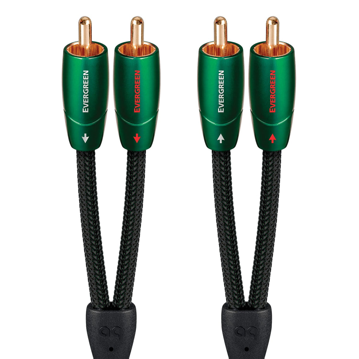 AudioQuest - Evergreen RCA > RCA 65.6' Analog Audio Interconnect Cable - Green on Black