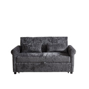 Loveseat Sofa Bed, Pull - Out Couch Sleeper & 2 Pillows