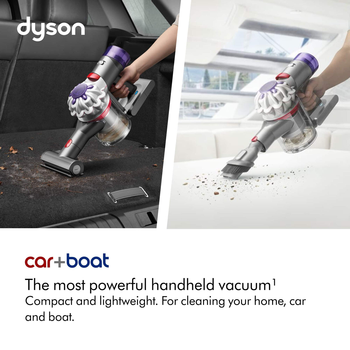 Dyson - Car+Boat Handheld Cordless Vacuum with 3 Accessories - Silver