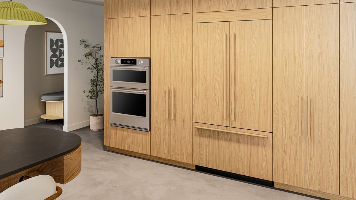 KitchenAid - 42" wide 24.2 cu. ft. Built-In Panel-Ready (not included) French Door Bottom Mount Refrigerator with Platinum Interior - Custom Panel Ready