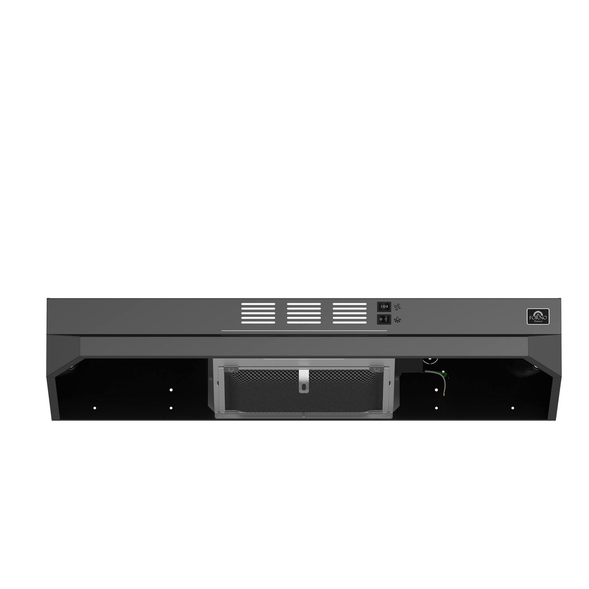 Forno Appliances - 30 inches - Convertible - Under cabinet Range Hood - Black