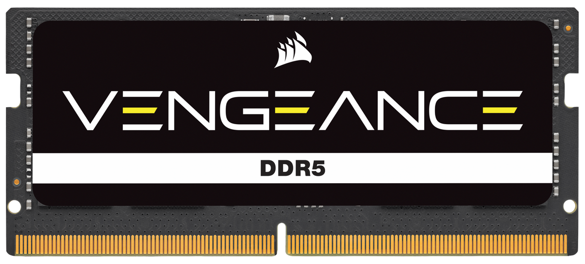 CORSAIR - VENGEANCE SODIMM Memory 8GB (1x8GB) DDR5 4800MHz C40 1.1V - Black