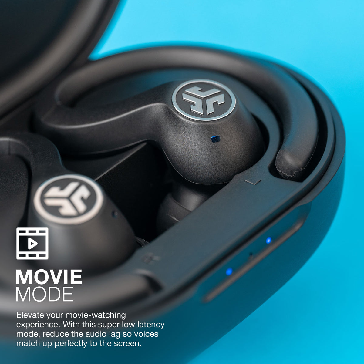 JLab - JBuds Air Sport True Wireless Earbuds - Black
