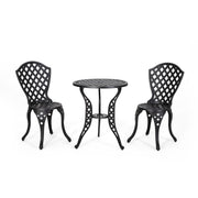 Bono Metal Bistro Set - Black