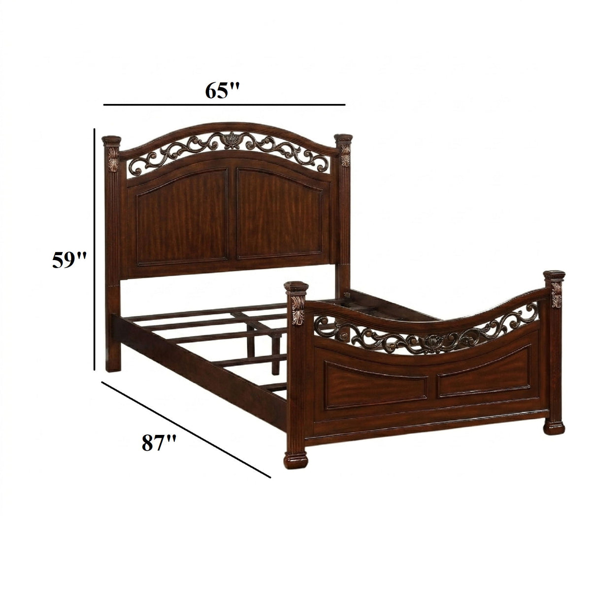 Cama con patas de bola