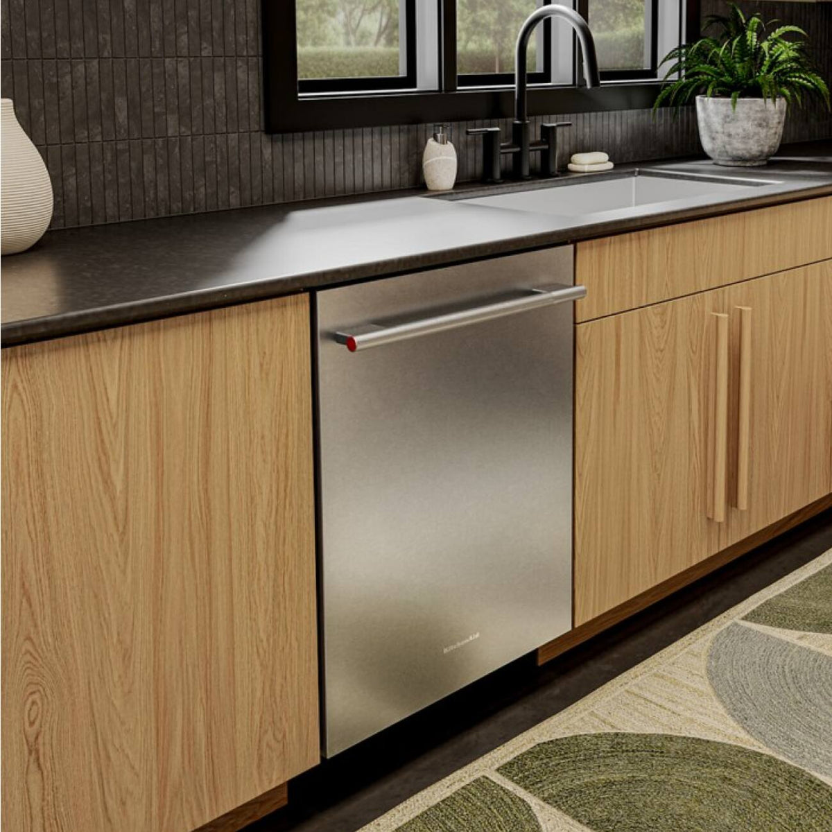 KitchenAid - 24 inch Third Level Jet Rack Dishwasher with 40+ Total Wash Jets 41 dBA - Stainless Steel
