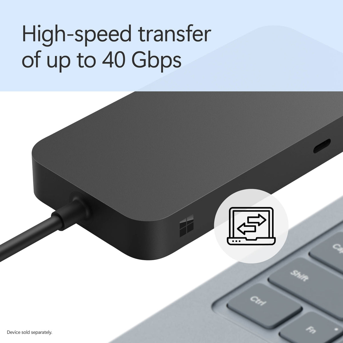 Microsoft - Surface USB4 Dock - Black