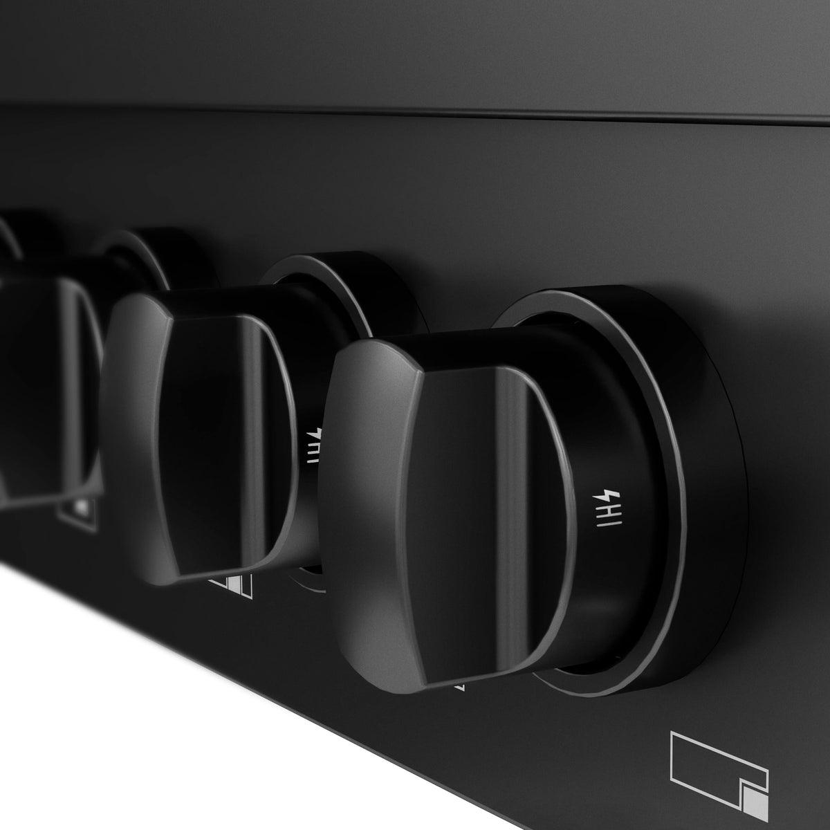 ZLINE - 48 in. Wide 8 Burner Paramount Gas Rangetop (SRTB-48) - Black Stainless Steel