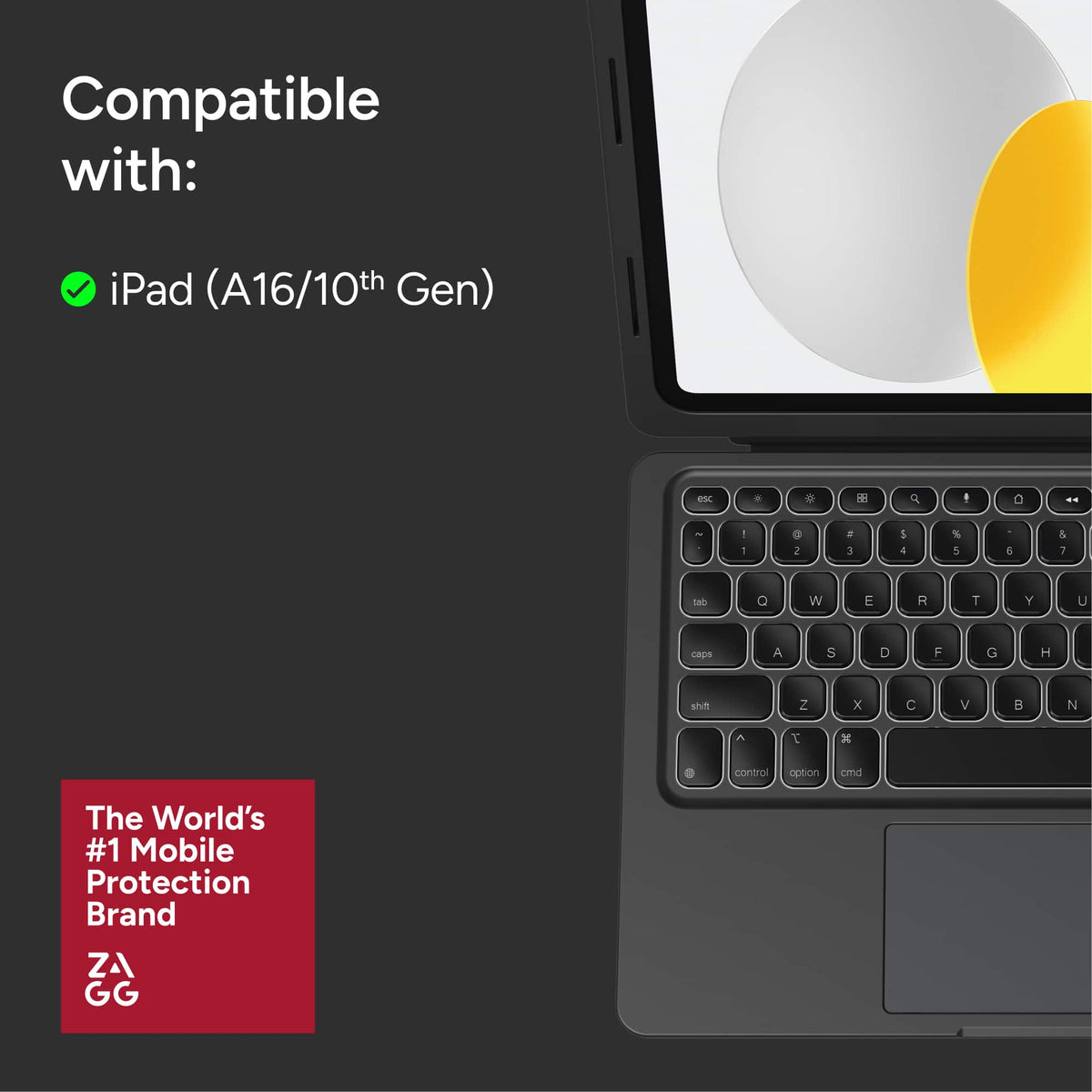ZAGG - Pro Keys Connect Apple iPad (A16/Gen10) - Black