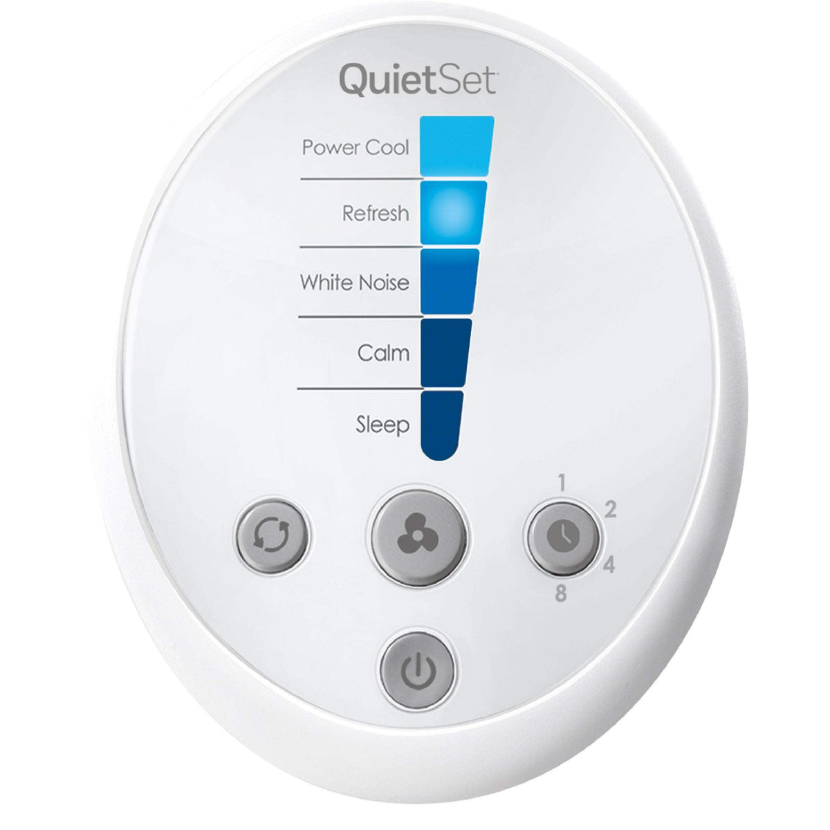 Honeywell - QuietSet 5-Speed Oscillating Tower Fan HYF260W - White