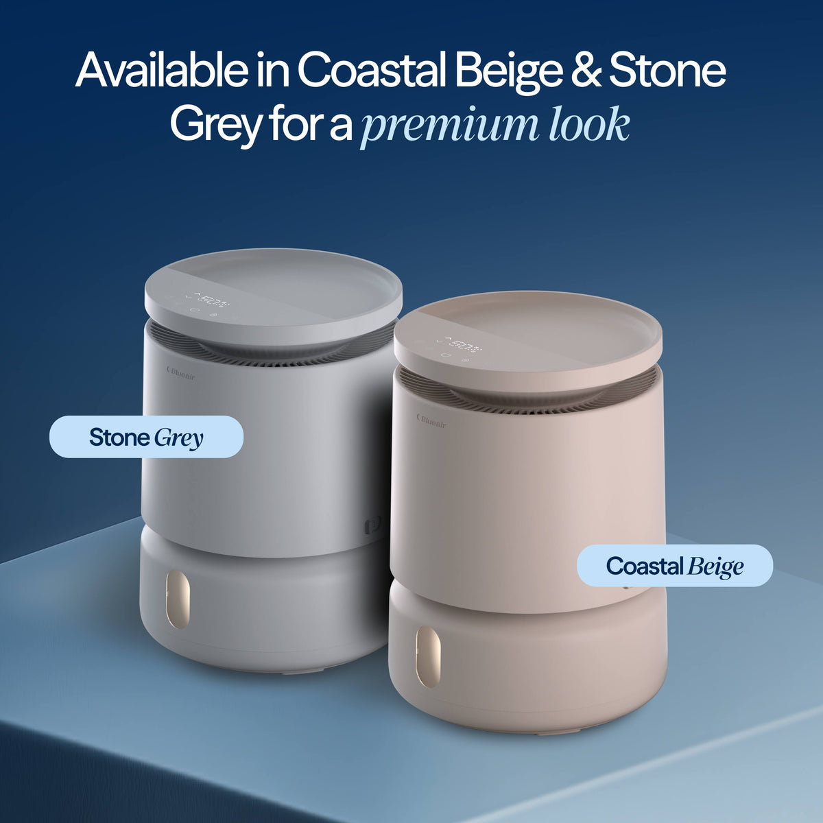 Blueair - Smart Dreamwell Evaporative Humidifier, 1-Gallon Tank, Mist & Mold Free, 596 sq ft - Beige