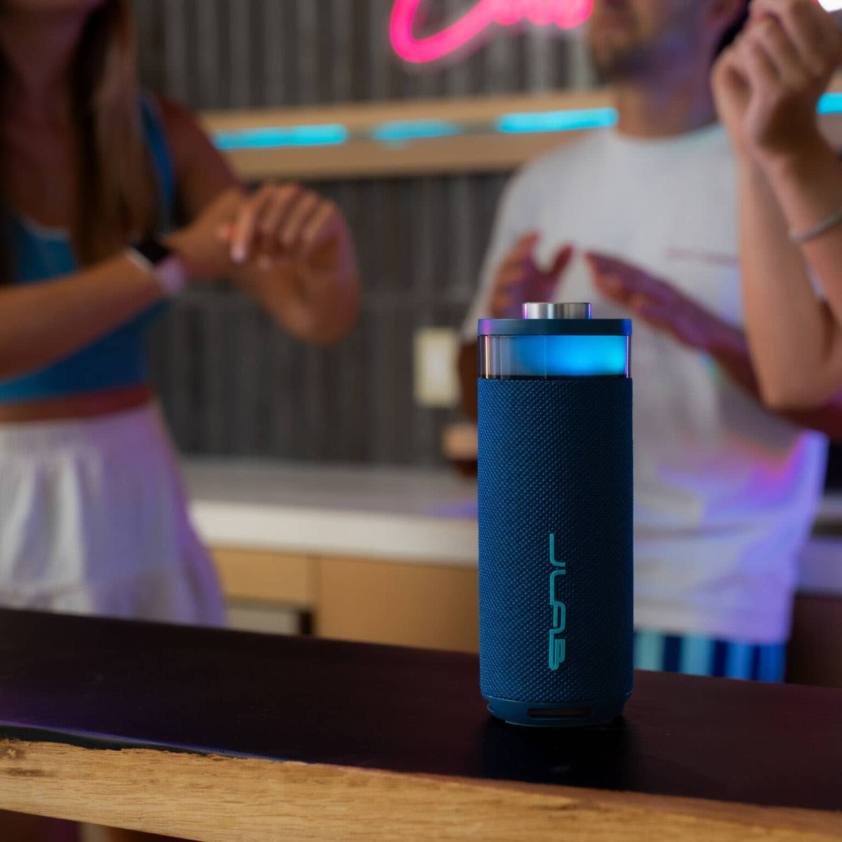 JLab - Go Party Speaker Bluetooth Speaker with RGB Lighting - Navy