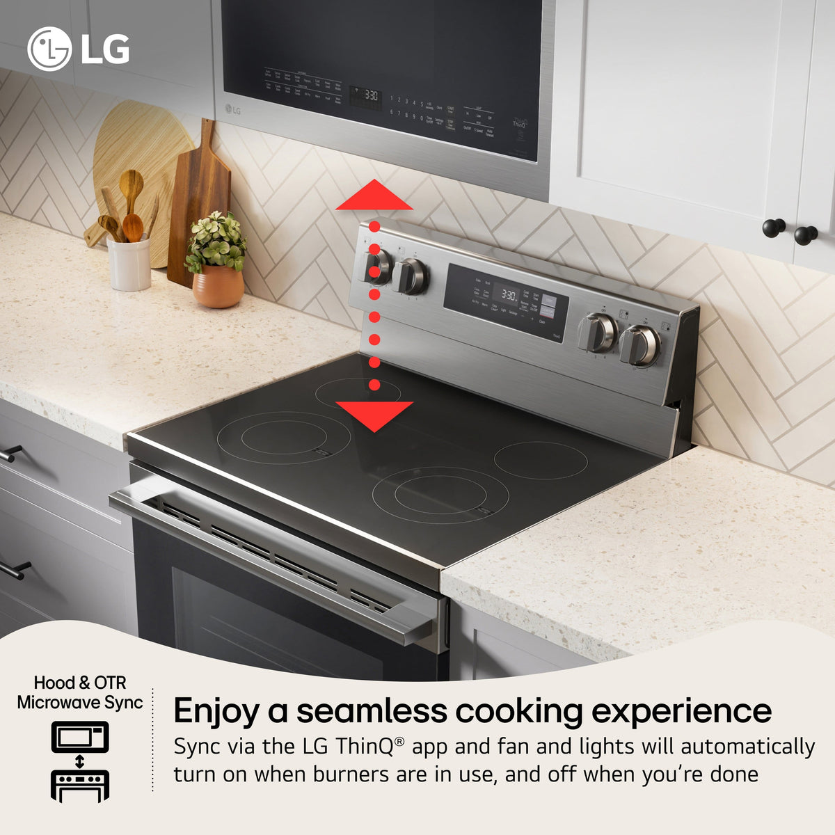 LG - 30-in Wide 6.3 Cu. Ft. Freestanding Electric Convection Smart Range with 4 Elements, Air Fry and WideView Window - Stainless Steel