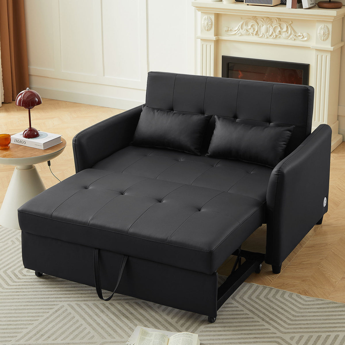 Sofá cama convertible con 3 puertos USB