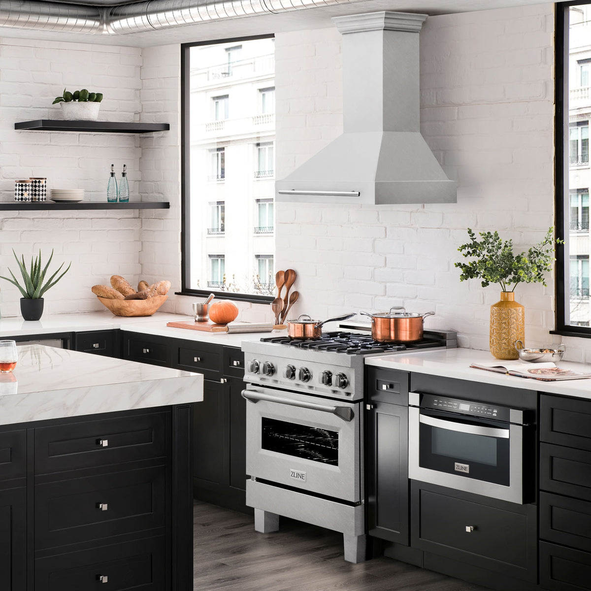 ZLINE - 30 inches - Externally Vented - Wall Range Hood - Stainless Steel