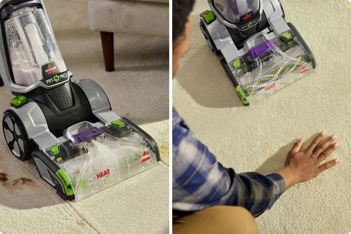BISSELL - ProHeat 2X Revolution Pet Pro Plus Corded Upright Carpet Deep Cleaner - silver/purple