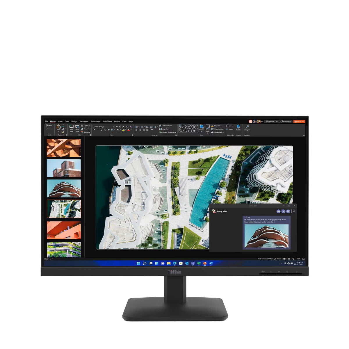 Lenovo - ThinkVision 27" IPS LED FHD 48Hz - 100hz Monitor (HDMI, VGA) - Raven Black