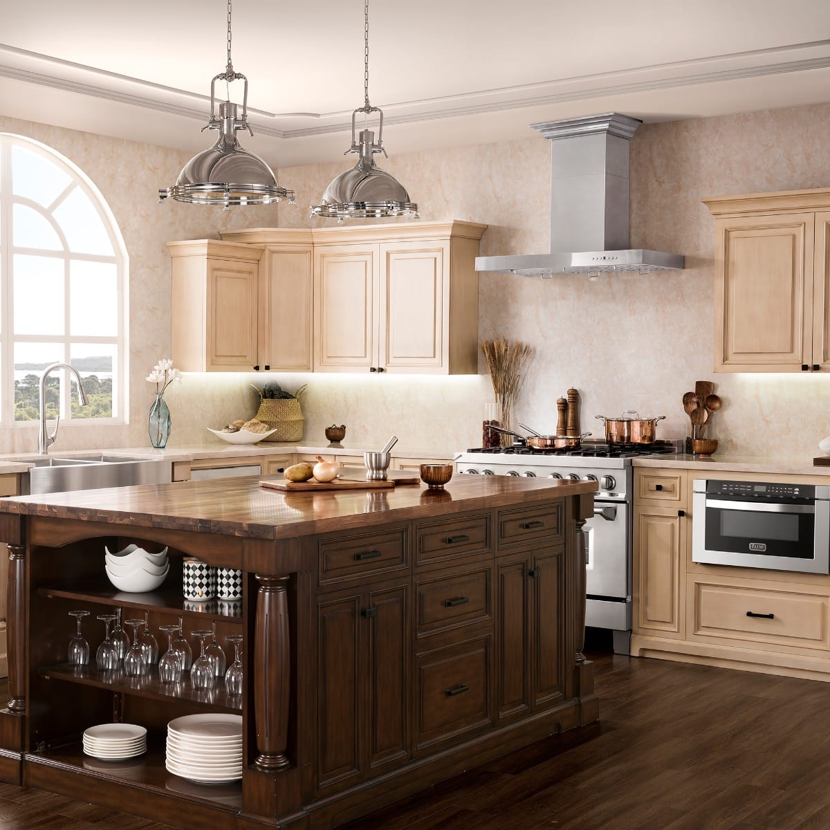 ZLINE - 48 inches - Externally Vented - Wall Range Hood - Stainless Steel