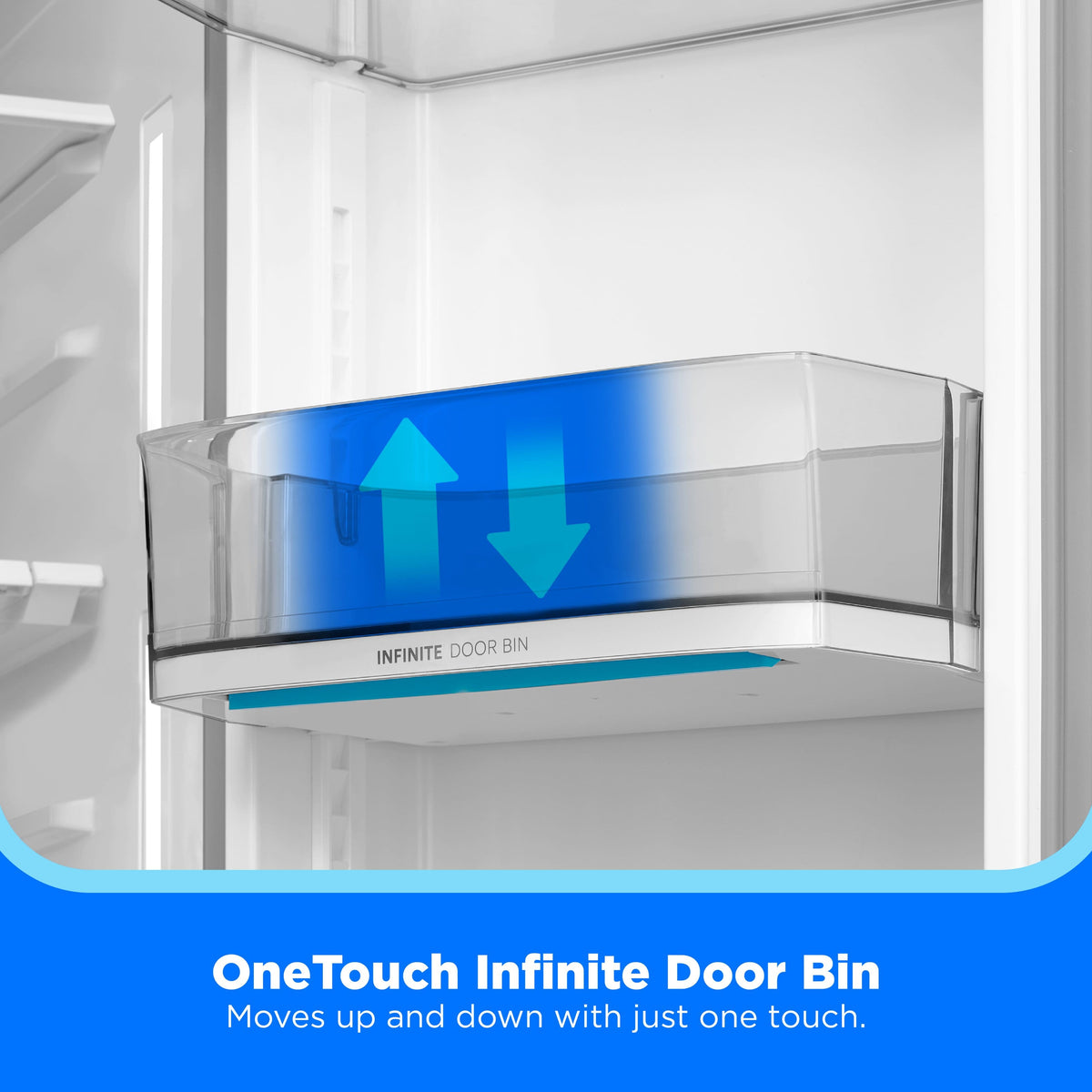 Midea - 36-in Wide 29 Cu. Ft. OneTouch AutoFill French Door Refrigerator with Dual Icemakers - Stainless Steel