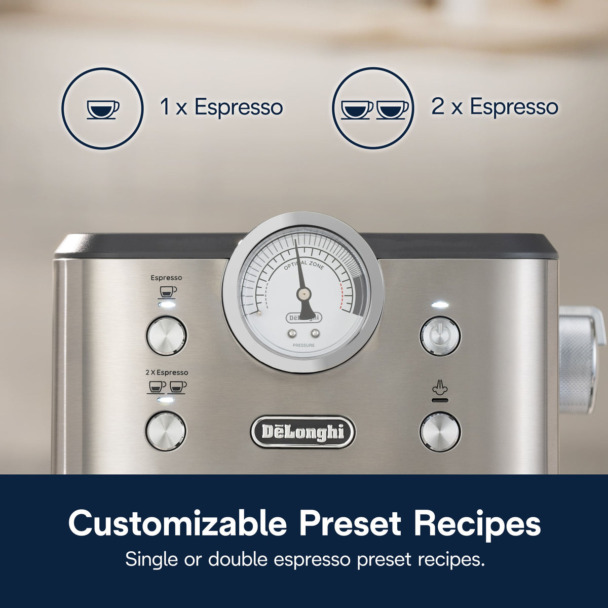 De'Longhi - Classic Espresso Machine - Stainless Steel