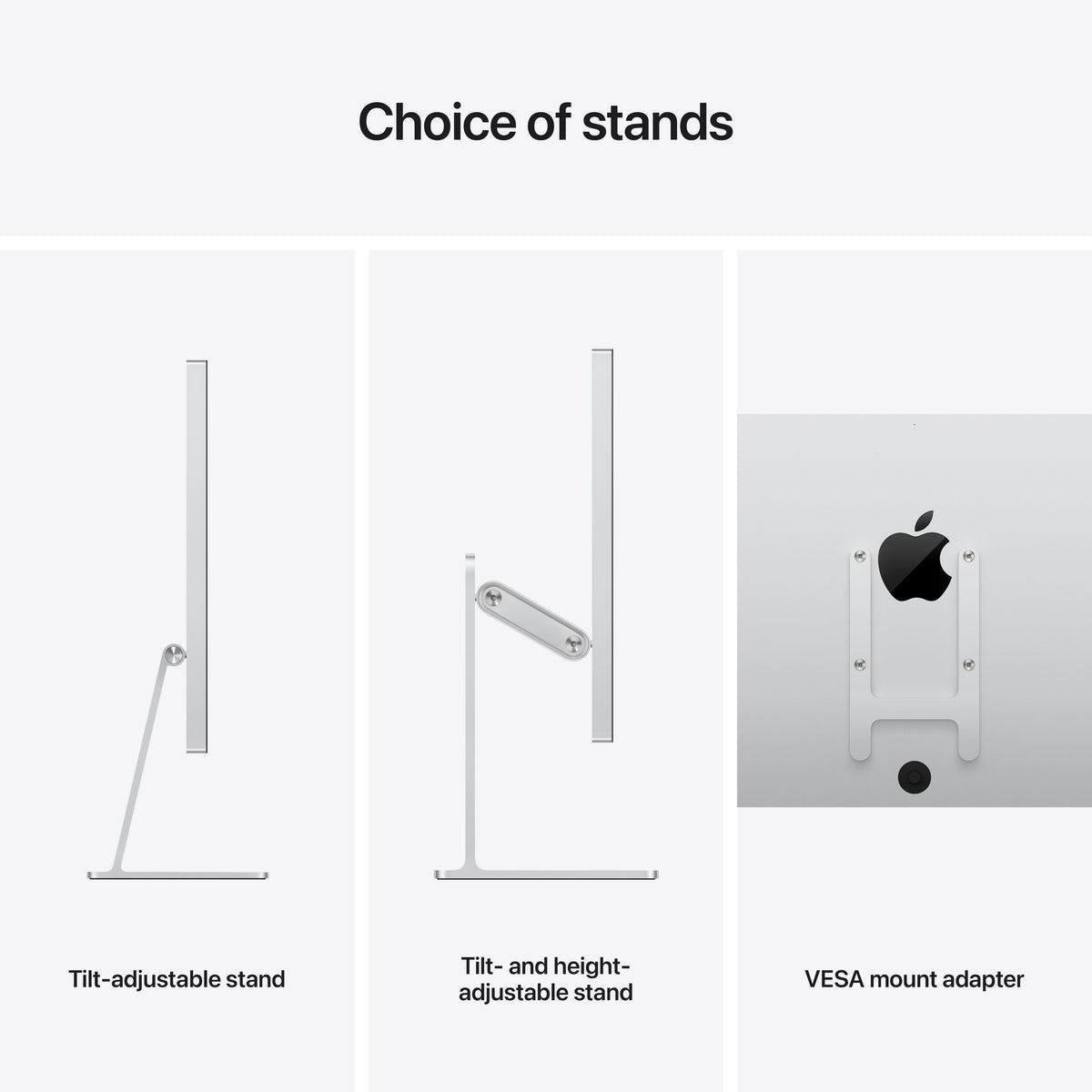 Apple - Studio Display - Nano-texture glass - VESA mount adapter - Silver