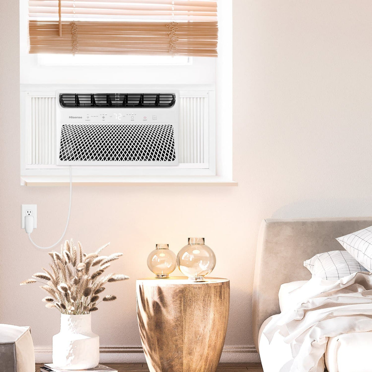 Hisense - 10,000 BTU Window Air Conditioner with Inverter Technology & ConnectLife App 450 Sq. Ft. with Remote - White