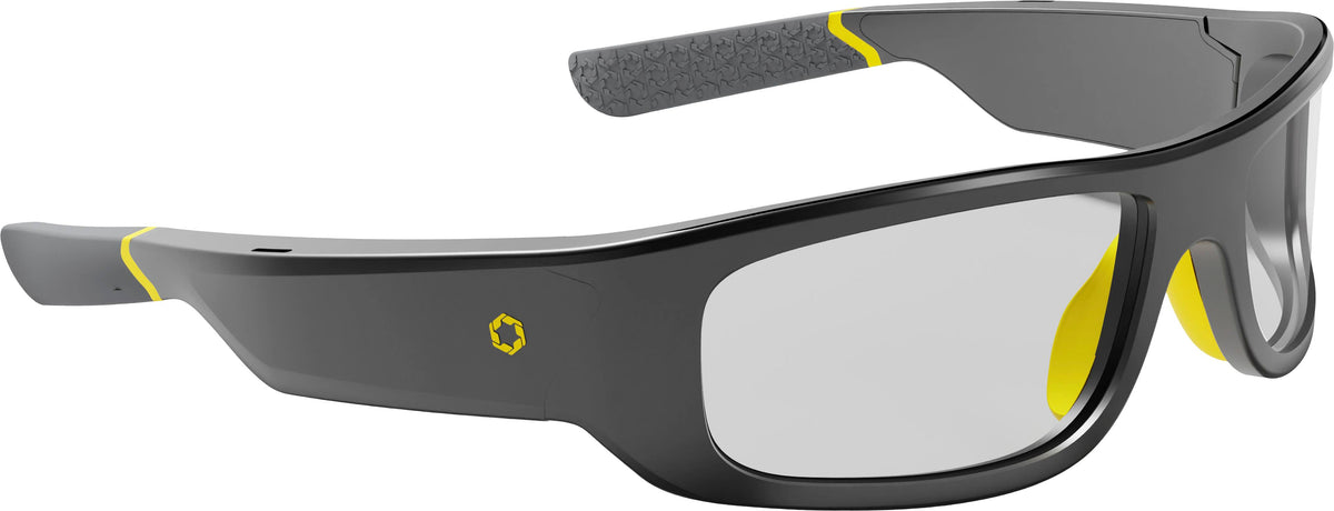 Armor Slim Photochromic Smart Safety Glasses Powered by Lucyd - Black