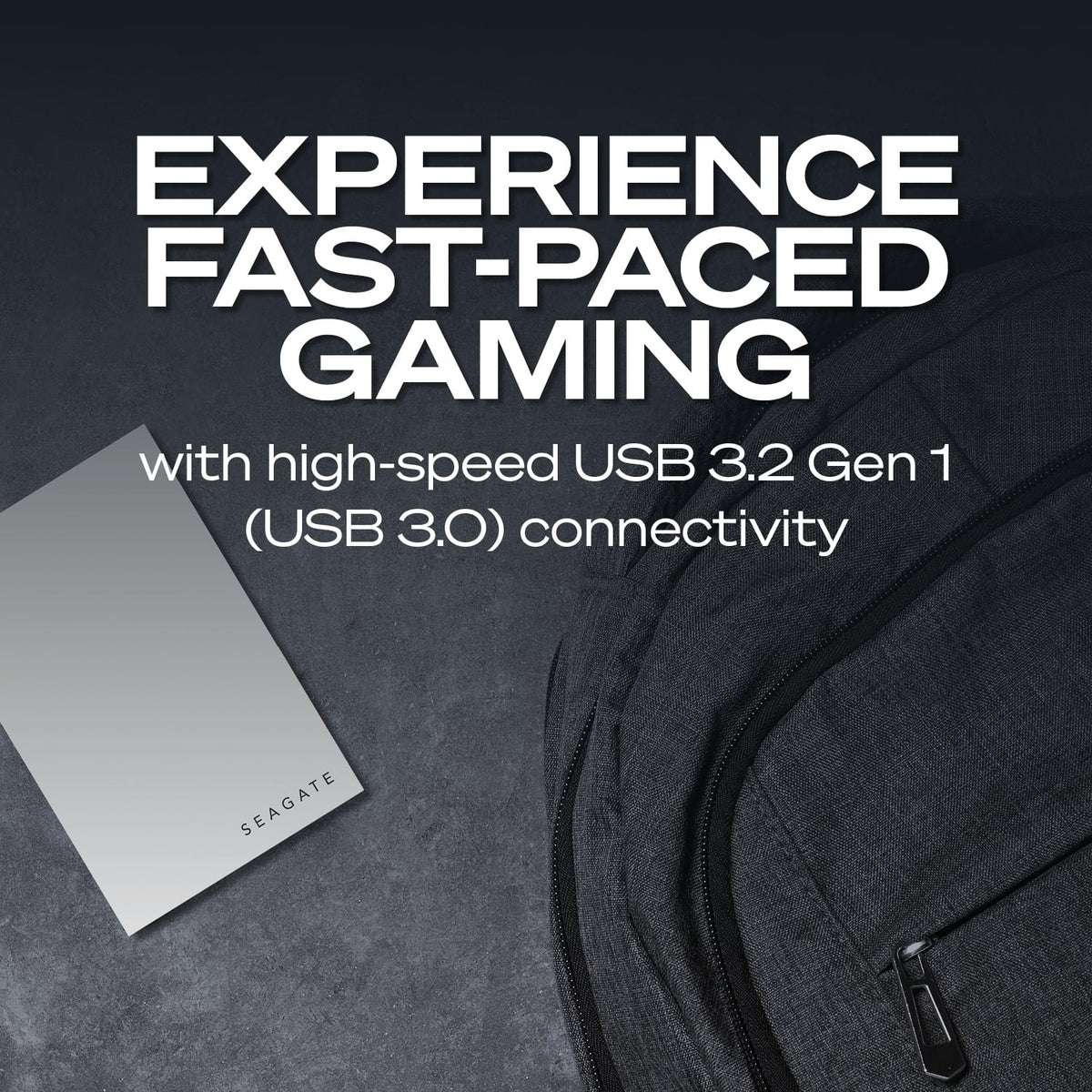 Seagate - Game Drive for PlayStation Consoles 5TB External USB 3.2 Gen 1 Portable Hard Drive with Blue LED Lighting - White