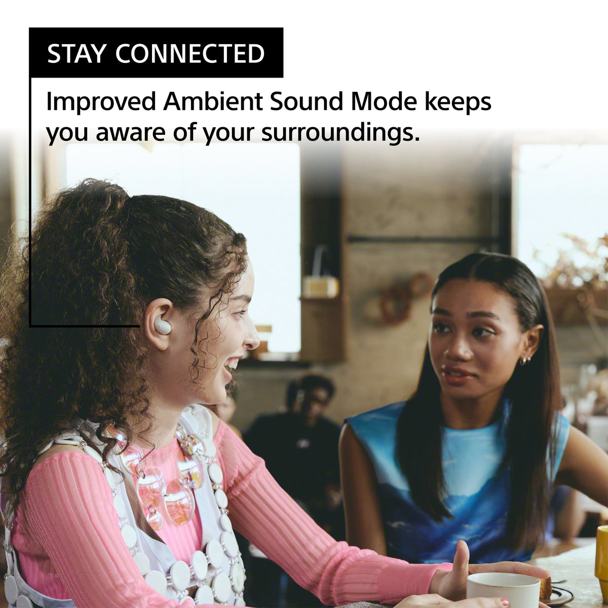 Sony - LinkBuds Fit True Wireless Noise Cancelling Earbuds - White