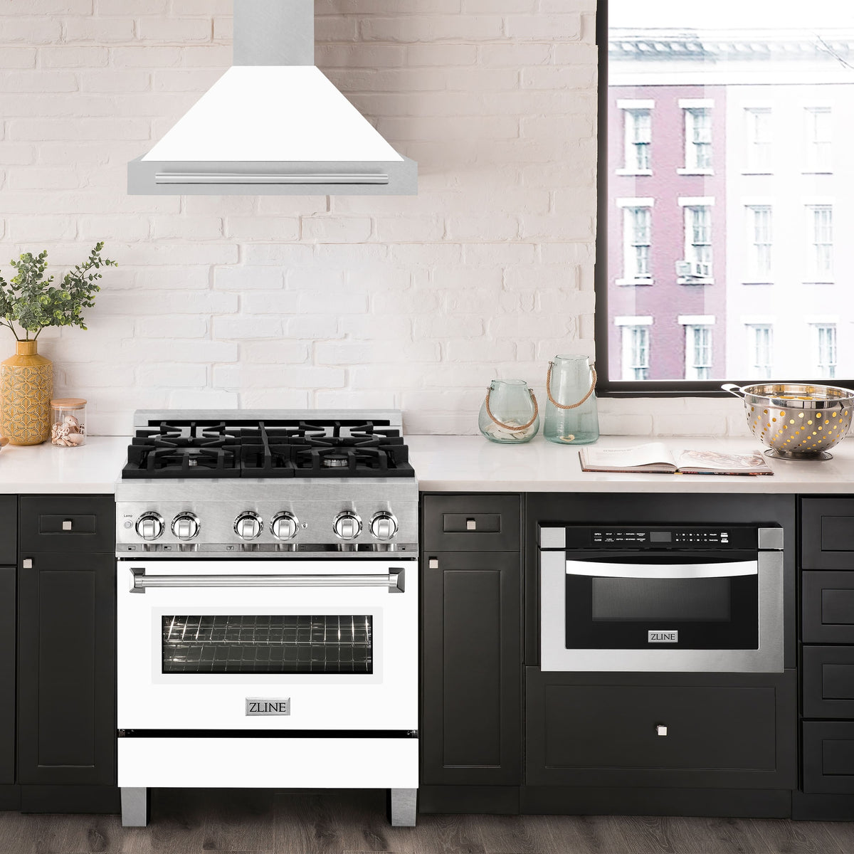 ZLINE - 30 inches - Externally Vented - Wall Range Hood - White Matte